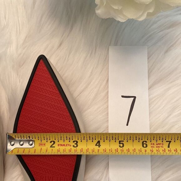 Riveted Black Gold Pointed Toe Flat Mules Shoes - Picture 11 of 12